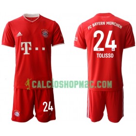 Bayern Monaco Corentin Tolisso 24 Bambino Maglia Prima 2020/2021 Manica Corta (+ Pantaloncini)